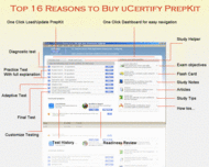 uCertify PrepKit for Microsoft exam 70-293 screenshot